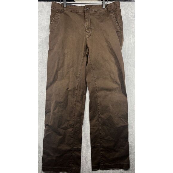 prAna Breathe Belted Hiking Convertible Brown Cargo‎ Pant Mens Size 36x35 - Picture 1 of 6